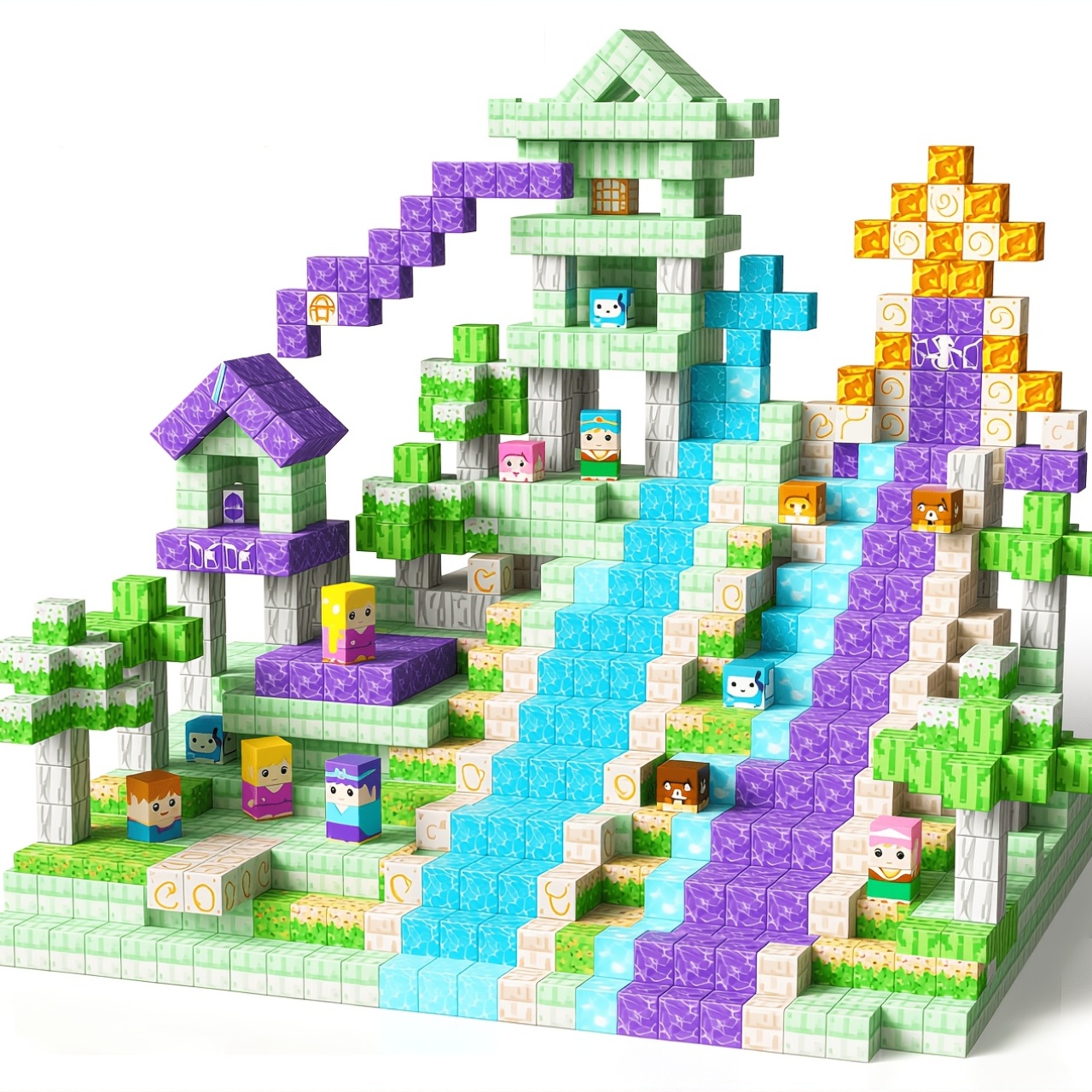 Random 300pcs Colored Blocks for Future Architects
